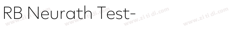 RB Neurath Test字体转换